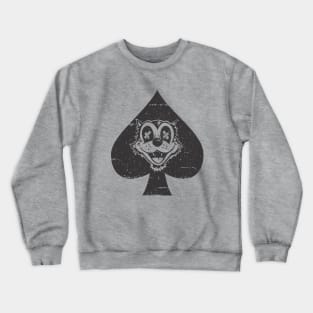 Felix ace black distressed Crewneck Sweatshirt